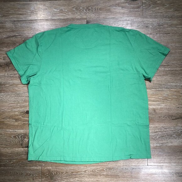 Polo Jeans Men XL Ralph Lauren 67th Surfing Contest Graphic T Shirt Green Cotton - Picture 2 of 5